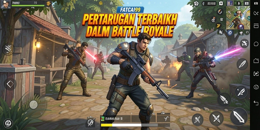 Gameplay seru dan intens di FATCAI99 Battle Royale.