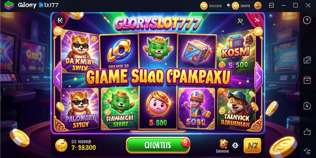 Screenshot gameplay GLORYSLOT777 menampilkan aksi seru dan grafis memukau.