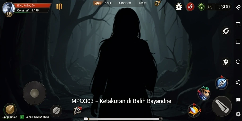 Gameplay MPO303 yang menakutkan dengan atmosfer gelap.
