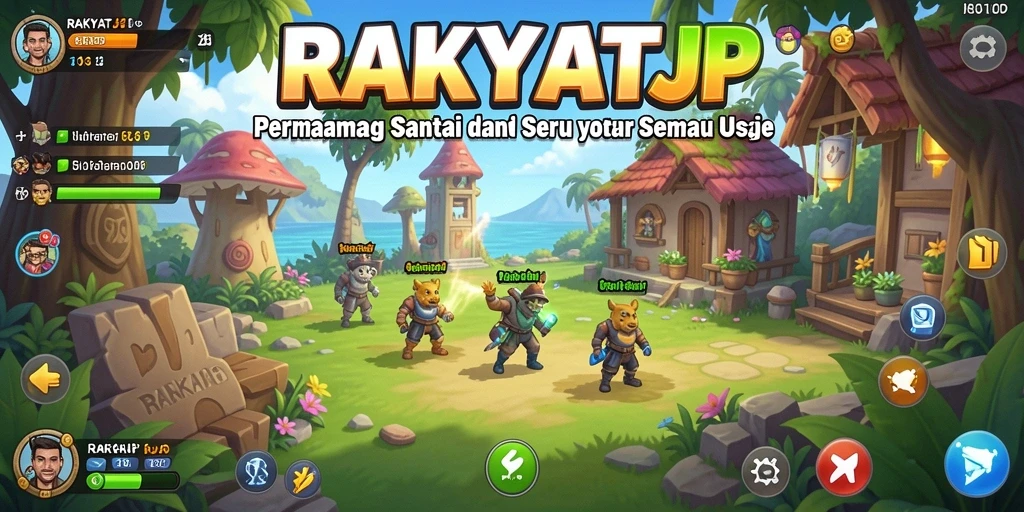 Tampilan gameplay RAKYATJP dengan grafis yang menarik dan interaksi seru.