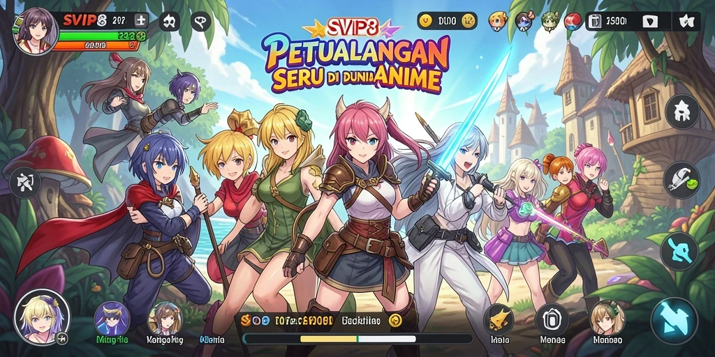 Tampilan gameplay SVIP8 yang epik dan penuh warna.